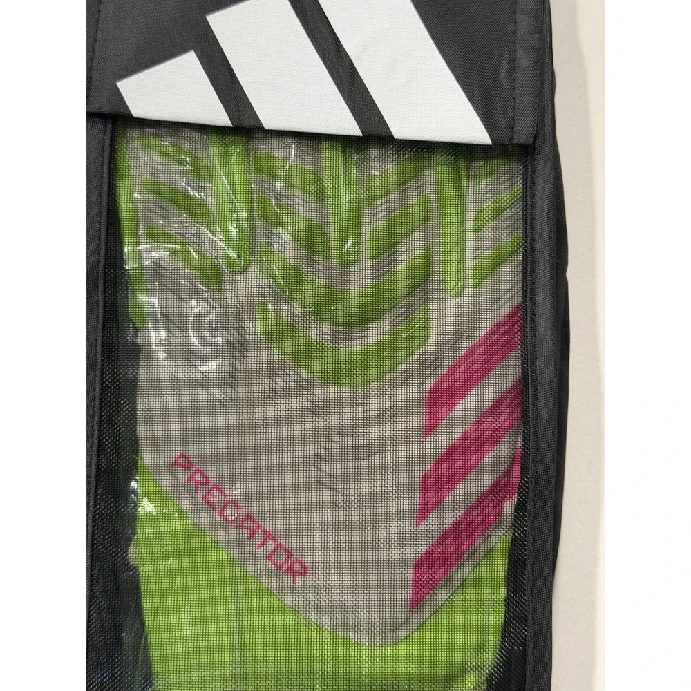 Adidas Predator Match Fingersave Jr Goalkeeper Gloves JH3810 Green Pink 7 NWT